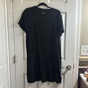 Time and true black t shirt dress XL